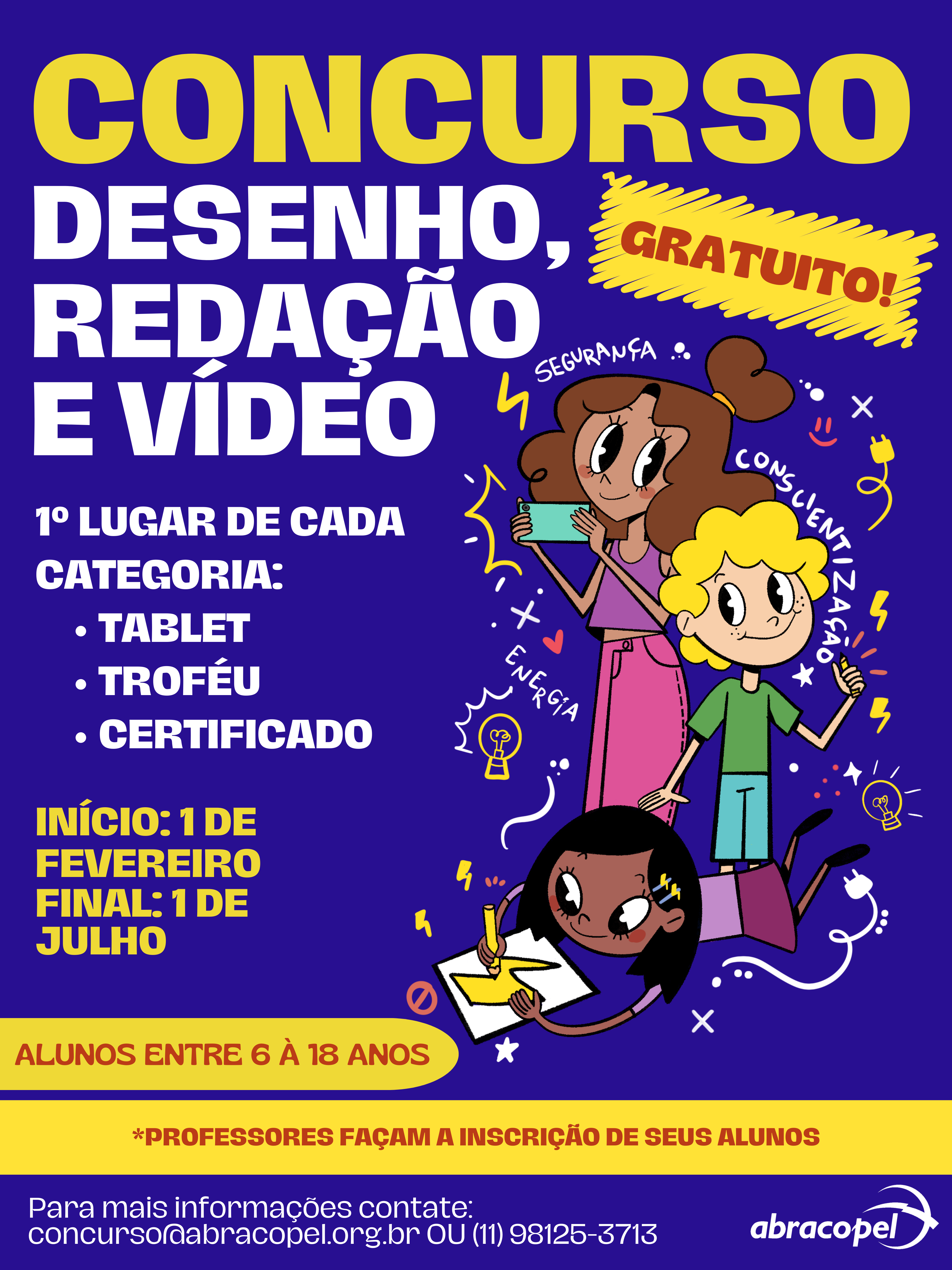 SEDU - Concurso Abracopel de Redação, Desenho e Vídeo