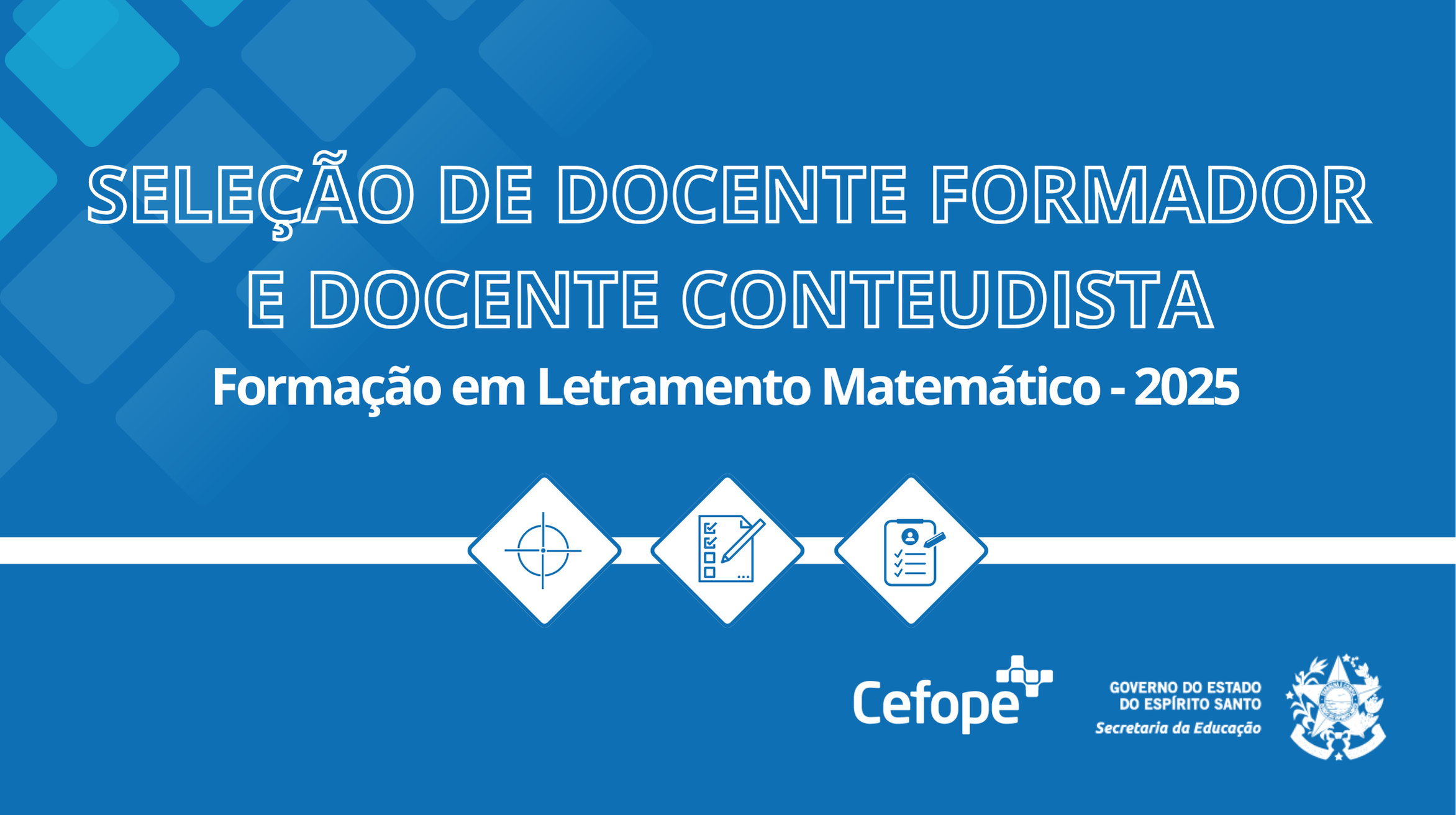 Card Site - Seleção Docente Formador e Docente Conteudista - Letramento Matemático 2025