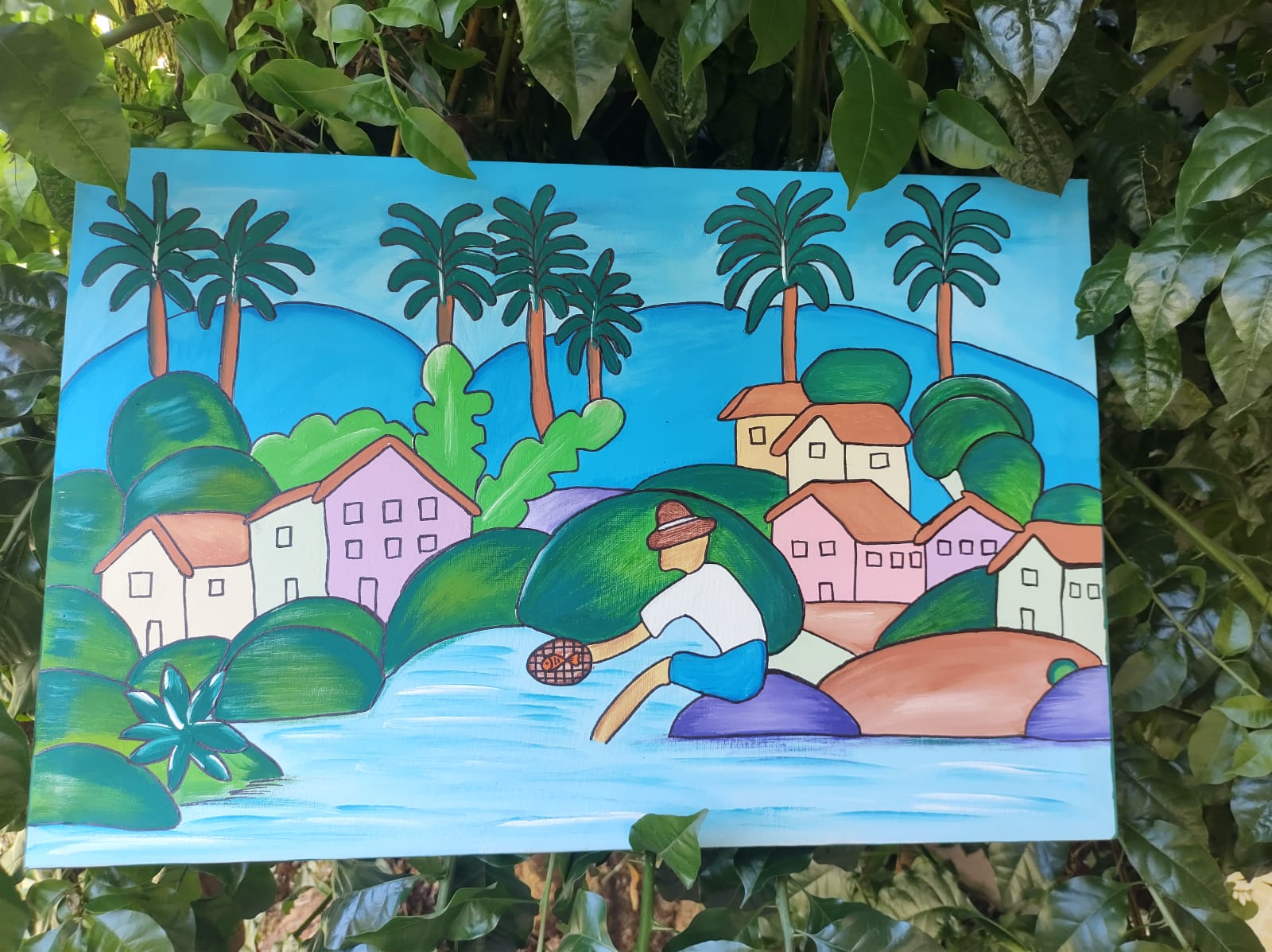 Estudantes de Guaçuí fazem releituras de obras de Tarsila do Amaral com foco em formas geométricas