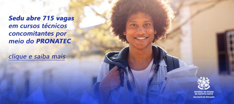 Inscrições abertas para cursos de Educação Profissional Técnica de Nível Médio para alunos da Rede Estadual
