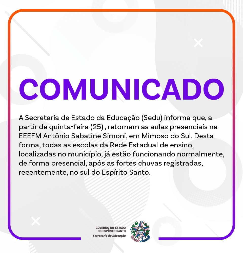 card retorno aulas