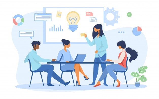 equipe-de-negocios-discutindo-ideias-para-inicializacao_74855-4380-1