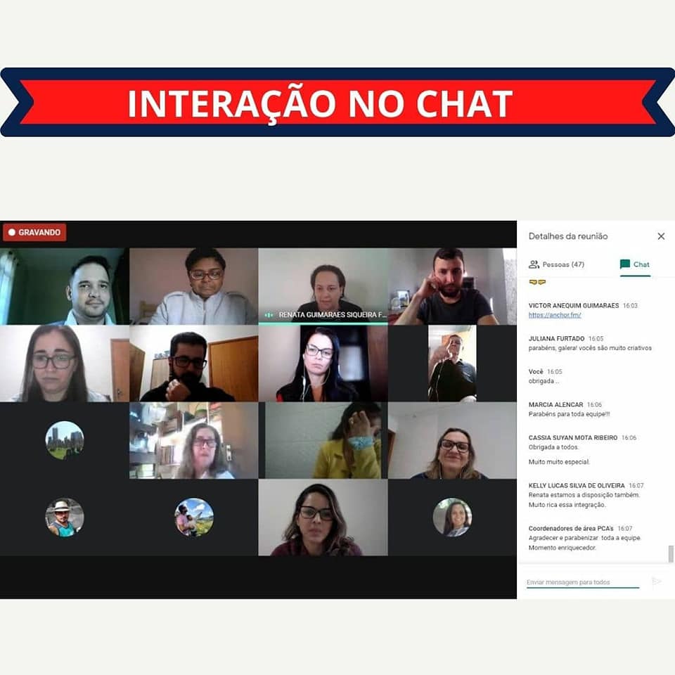 interação no chat
